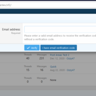 [OzzModz] Verify Email Before Registration 2.0.7 Patch Level 1